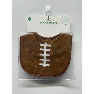 Infant-Baby-Football Bib Brown-New